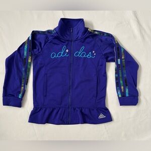 Adidas Purple Zip up Track Jacket Size Girls 6